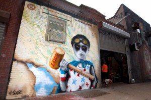 Work by Sexer, 454 Troutman Street, between St. Nicholas and Cypress Avenues