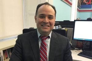 Eric Contreras, 43 years old, has been tapped to lead the elite lower Manhattan public school. Credit: New York City Department of Education